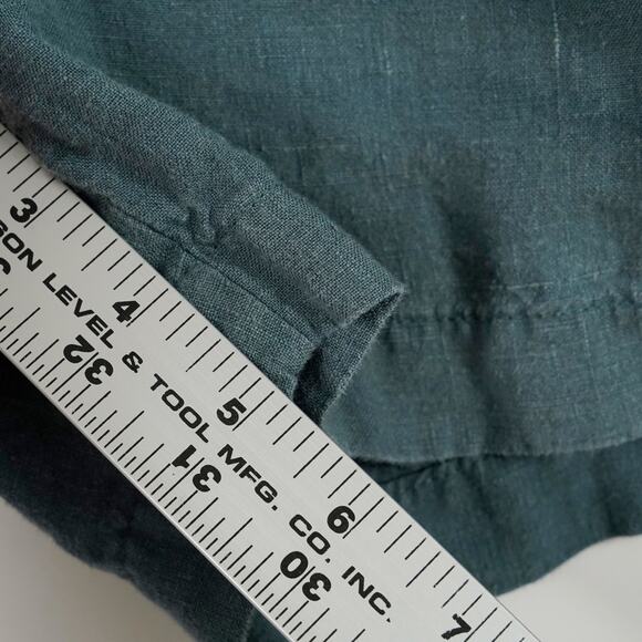 Zara Men's 100% linen shorts green L - Picture 7 of 9